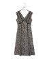 HER LIP TO（ハーリップトゥ）の古着「Lace Trimmed Floral Dress」｜ホワイト×ブラック