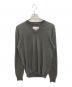 Maison Margiela（メゾンマルジェラ）の古着「エルボーパッチ Vネック ニット」｜グレー
