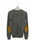 Maison Margiela (メゾンマルジェラ) エルボーパッチ Vネック ニット グレー サイズ:M：16000円
