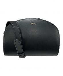 A.P.C.（アーペーセー）の古着「ハーフムーンショルダーバッグ」｜ブラック