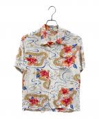 Sun Surfサンサーフ）の古着「レーヨンアロハシャツ」｜ホワイト