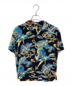 Sun Surf×HINOYAサンサーフ×ヒノヤ）の古着「アロハシャツ」｜ネイビー