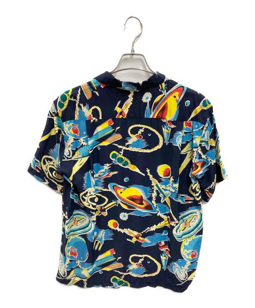 Sun Surf（サンサーフ）SUN SURF (サンサーフ) HINOYA (ヒノヤ) アロハシャツ ネイビー サイズ:Mの古着・服飾アイテム