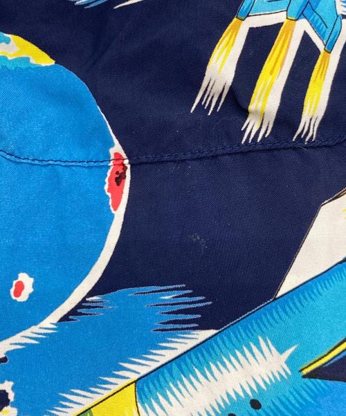 Sun Surf（サンサーフ）SUN SURF (サンサーフ) HINOYA (ヒノヤ) アロハシャツ ネイビー サイズ:Mの古着・服飾アイテム