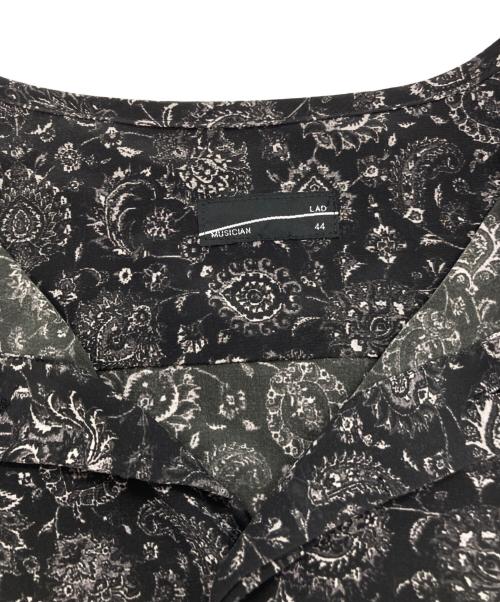 LAD MUSICIAN（ラッドミュージシャン）LAD MUSICIAN (ラッドミュージシャン) PAISLEY LONG SHIRT ブラック サイズ:44の古着・服飾アイテム
