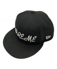 SUPREME×New Era（シュプリーム×ニューエラ）の古着「スクリプトロゴ ベースボールキャップ」｜ブラック