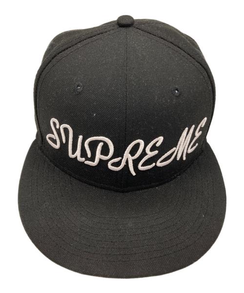 SUPREME（シュプリーム）Supreme (シュプリーム) New Era (ニューエラ) スクリプトロゴ ベースボールキャップ ブラックの古着・服飾アイテム