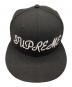 Supreme (シュプリーム) New Era (ニューエラ) スクリプトロゴ ベースボールキャップ ブラック：9000円