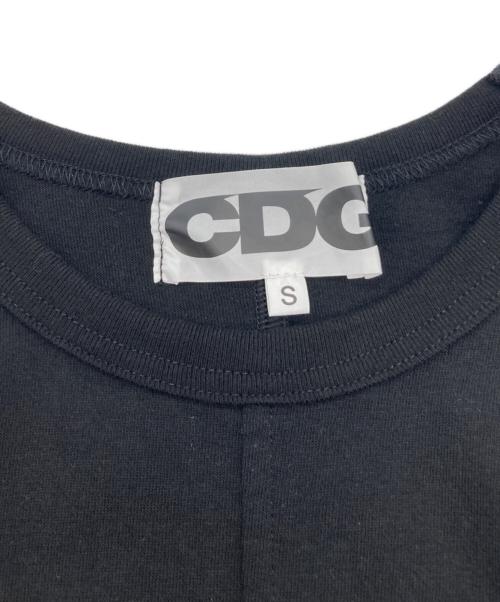 CDG（シーディージー）CDG (シーディージー) アシメトリ―デザインTシャツ ブラック サイズ:Sの古着・服飾アイテム