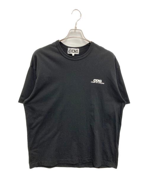 CDG（シーディージー）CDG (シーディージー) オーバーサイズプリントTシャツ ブラック サイズ:Sの古着・服飾アイテム