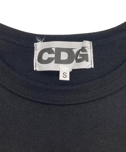 CDG（シーディージー）CDG (シーディージー) オーバーサイズプリントTシャツ ブラック サイズ:Sの古着・服飾アイテム