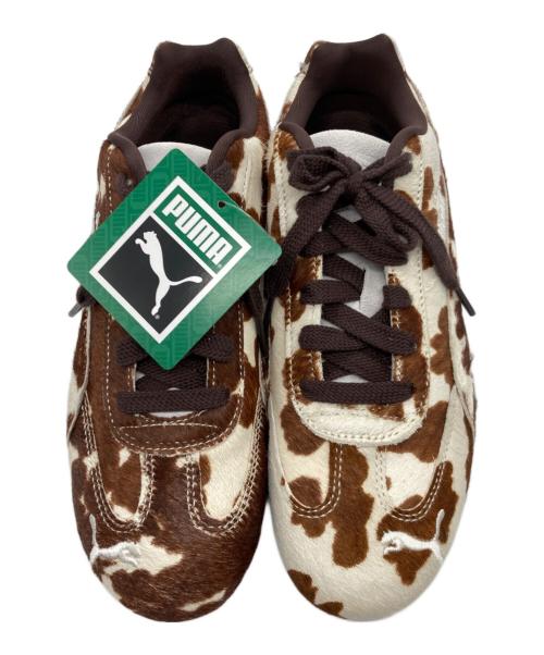 PUMA（プーマ）PUMA (プーマ) SPEEDCAT COW WNS ホワイト×ブラウン サイズ:25 未使用品の古着・服飾アイテム