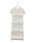 Bibiy.ビビィ）の古着「IRIS RUFFLE DRESS」｜ホワイト