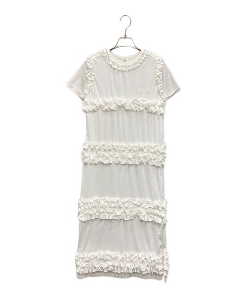 Bibiy.（ビビィ）Bibiy. (ビビィ) IRIS RUFFLE DRESS ホワイト サイズ:FREEの古着・服飾アイテム