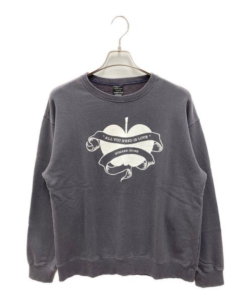 NUMBER (N)INE（ナンバーナイン）NUMBER (N)INE (ナンバーナイン) VINTAGE WASH SWEATSHIRT ネイビー サイズ:2 未使用品の古着・服飾アイテム