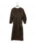 VERMEIL par iena (ヴェルメイユ パー イエナ) P/Ryツイルウエストシェイプワンピース ブラウン サイズ:SIZE 42：10000円