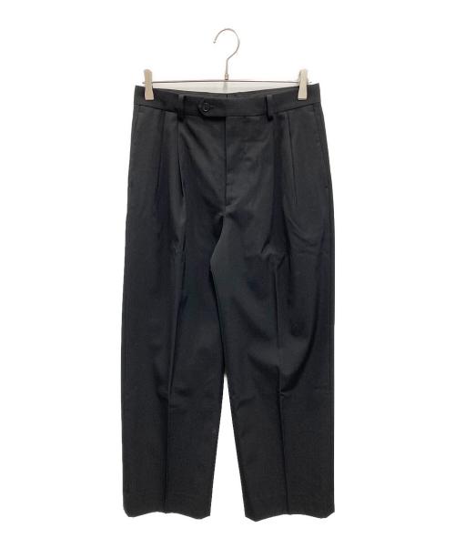 AURALEE（オーラリー）AURALEE (オーラリー) Light Wool Max Gabardine Two-Tuck Slacks ブラック サイズ:3の古着・服飾アイテム
