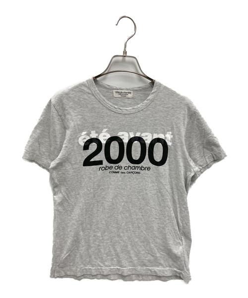 ROBE DE CHAMBRE COMME DES GARCONS（ローブドシャンブル コムデギャルソン）ROBE DE CHAMBRE COMME DES GARCONS (ローブドシャンブル コムデギャルソン) 2000's ロゴTシャツ グレー サイズ:記載無しの古着・服飾アイテム