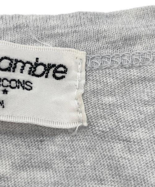 ROBE DE CHAMBRE COMME DES GARCONS（ローブドシャンブル コムデギャルソン）ROBE DE CHAMBRE COMME DES GARCONS (ローブドシャンブル コムデギャルソン) 2000's ロゴTシャツ グレー サイズ:記載無しの古着・服飾アイテム