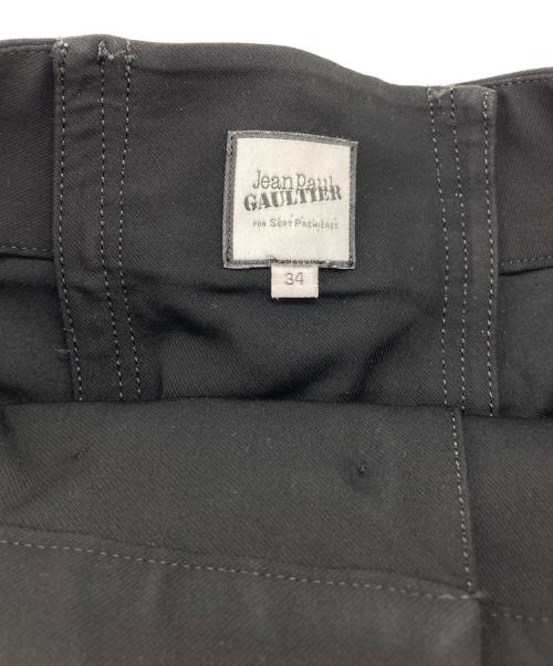 Jean Paul GAULTIER FOR SEPT PREMIERES（ジャンポールゴルチェ フォー セットプルミエ）Jean Paul GAULTIER for SEPT PREMIERES (ジャンポールゴルチェ フォー セットプルミエ) セーラーパンツ ブラック サイズ:34の古着・服飾アイテム