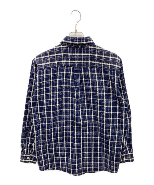 stussy（ステューシー）stussy (ステューシー) ベーシックロゴ チェックシャツ ブルー サイズ:Lの古着・服飾アイテム