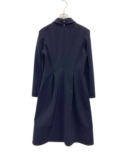 Rene（ルネ）Rene (ルネ) パフスリーブワンピース ネイビー サイズ:36の古着・服飾アイテム