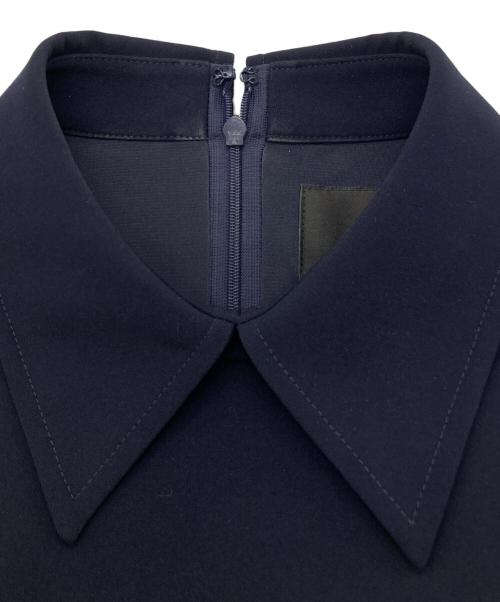 Rene（ルネ）Rene (ルネ) パフスリーブワンピース ネイビー サイズ:36の古着・服飾アイテム