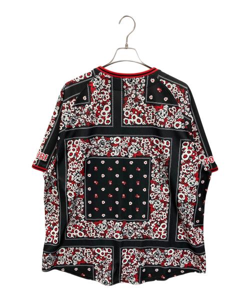 JORDAN BRAND（ジョーダン ブランド）JORDAN BRAND (ジョーダン ブランド) GIANTS (ジャイアンツ) コラボ ペイズリー ベースボールシャツ ブラック サイズ:XXLの古着・服飾アイテム