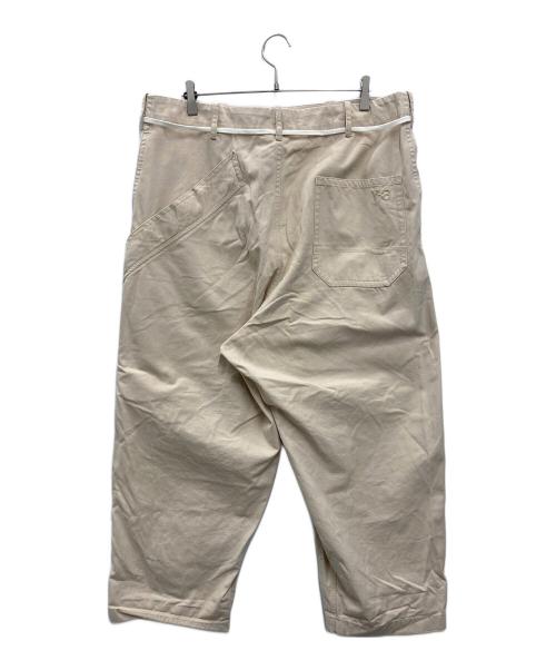 Y-3（ワイスリー）Y-3 (ワイスリー) M CANVAS WORKWEAR WIDE PANTS ベージュ サイズ:Sの古着・服飾アイテム