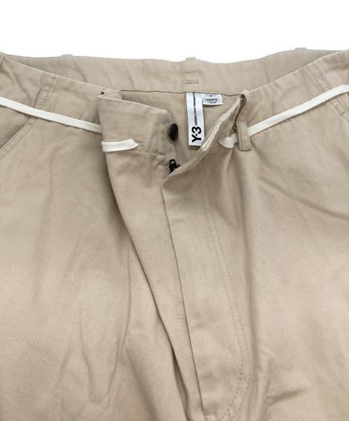 Y-3（ワイスリー）Y-3 (ワイスリー) M CANVAS WORKWEAR WIDE PANTS ベージュ サイズ:Sの古着・服飾アイテム