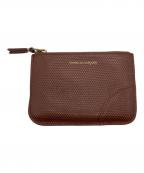 COMME des GARCONSコムデギャルソン）の古着「ZIP ポーチ ウォレット」｜ブラウン