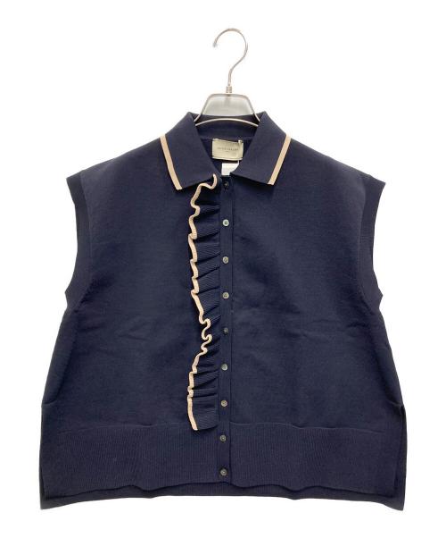 UNITED ARROWS（ユナイテッドアローズ）UNITED ARROWS (ユナイテッドアローズ) ミニマル フリル ベスト ネイビー サイズ:FREE 未使用品の古着・服飾アイテム