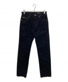 DOLCE & GABBANA  DENIM（ドルチェアンドガッバーナ デニム）の古着「ベルベット パンツ」｜ブラック
