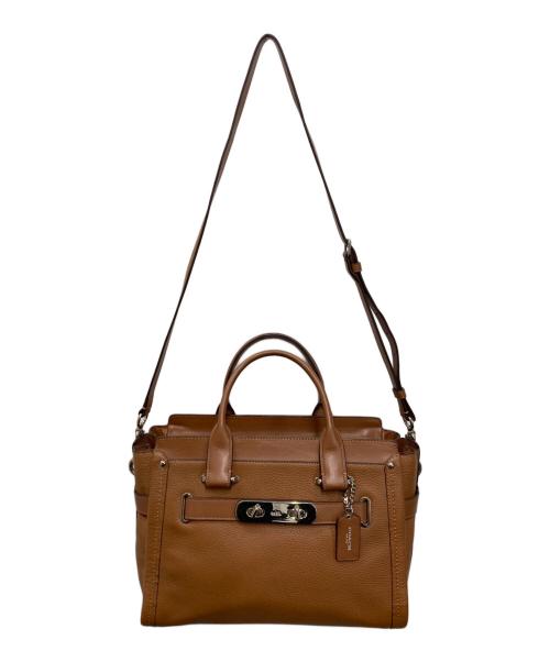 COACH（コーチ）COACH (コーチ) スワッガー キャリーオール ブラウンの古着・服飾アイテム