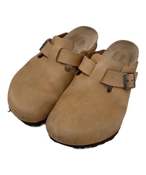 BIRKENSTOCK（ビルケンシュトック）BIRKENSTOCK (ビルケンシュトック) レザークロッグサンダル ブラウン サイズ:26.5cmの古着・服飾アイテム