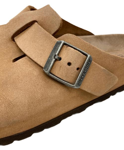 BIRKENSTOCK（ビルケンシュトック）BIRKENSTOCK (ビルケンシュトック) レザークロッグサンダル ブラウン サイズ:26.5cmの古着・服飾アイテム