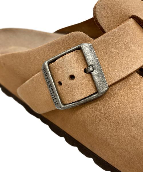 BIRKENSTOCK（ビルケンシュトック）BIRKENSTOCK (ビルケンシュトック) レザークロッグサンダル ブラウン サイズ:26.5cmの古着・服飾アイテム