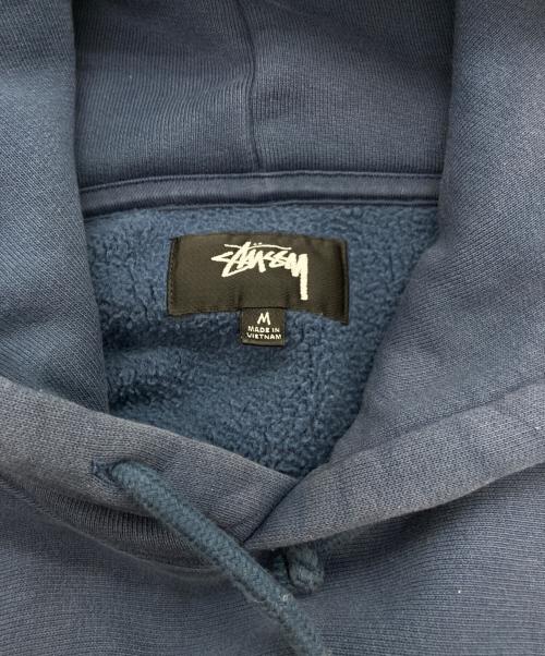stussy（ステューシー）stussy (ステューシー) Felt Applique Hoodie（ ネイビー サイズ:Mの古着・服飾アイテム