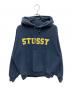 stussy（ステューシー）の古着「Felt Applique Hoodie（」｜ネイビー