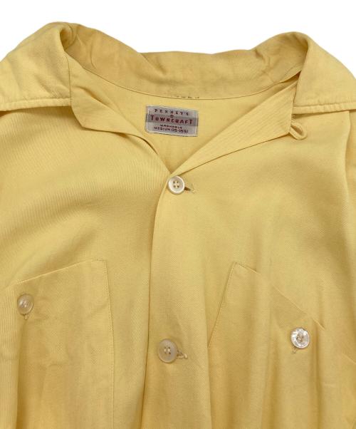 TOWN CRAFT（タウンクラフト）TOWN CRAFT (タウンクラフト) オープンカラーシャツ イエロー サイズ:Mの古着・服飾アイテム