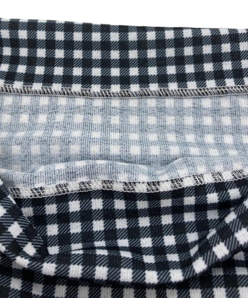 cygne（シーニュ）cygne (シーニュ) ノースリーブギンガムオフショルトップス Isabelle ブラック サイズ:FREE 未使用品の古着・服飾アイテム
