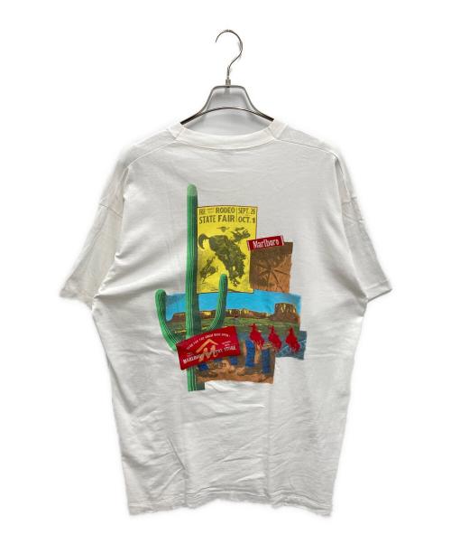 marlboro（マルボロ）Marlboro (マルボロ) 【古着】カウボーイプリント  ポケットTシャツ ホワイト サイズ:XLの古着・服飾アイテム