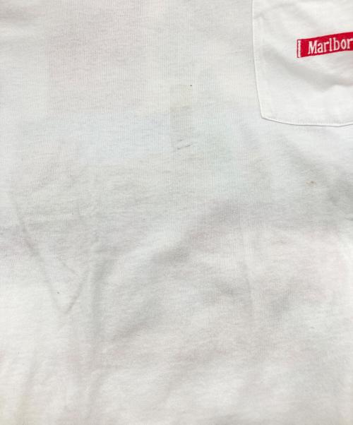 marlboro（マルボロ）Marlboro (マルボロ) 【古着】カウボーイプリント  ポケットTシャツ ホワイト サイズ:XLの古着・服飾アイテム