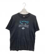 HARLEY-DAVIDSONハーレーダビッドソン）の古着「【古着】90'sブラックパンサープリントTシャツ」｜ブラック