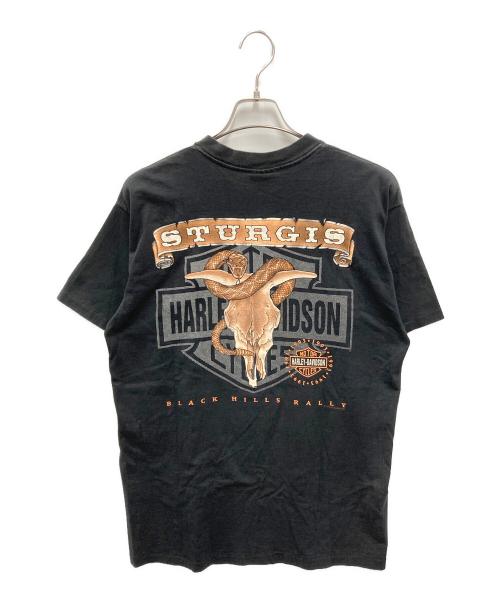 HARLEY-DAVIDSON（ハーレーダビッドソン）HARLEY-DAVIDSON (ハーレーダビッドソン) 【古着】90's STURGISプリントTシャツ ブラック サイズ:Lの古着・服飾アイテム