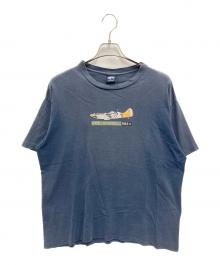 stussy（ステューシー）の古着「INTERNATIONAL SQUADRON プリントTシャツ」｜ネイビー
