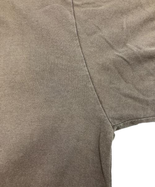 stussy（ステューシー）stussy (ステューシー) クロスボーンプリントレイヤードカットソー ブラウン×ホワイト サイズ:Lの古着・服飾アイテム