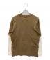stussy (ステューシー) クロスボーンプリントレイヤードカットソー ブラウン×ホワイト サイズ:L：8000円