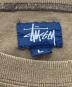 中古・古着 stussy (ステューシー) クロスボーンプリントレイヤードカットソー ブラウン×ホワイト サイズ:L：8000円