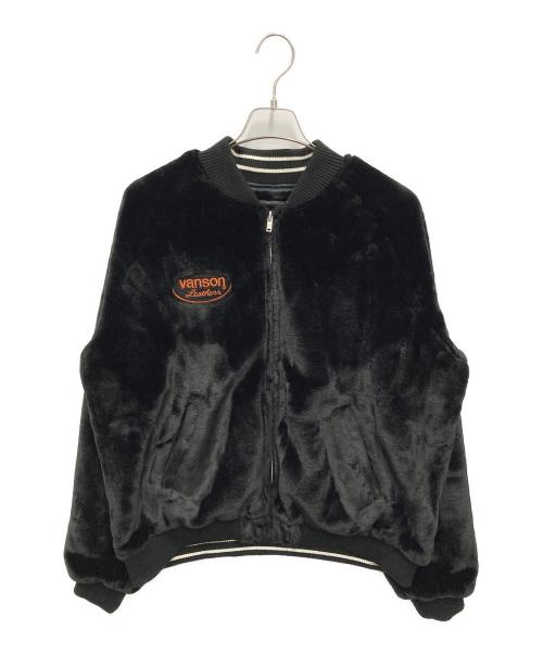 VANSON（バンソン）VANSON (バンソン) リバーシブルスカジャン ブラック サイズ:記載無しの古着・服飾アイテム
